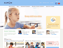 Tablet Screenshot of nz.kumonglobal.com
